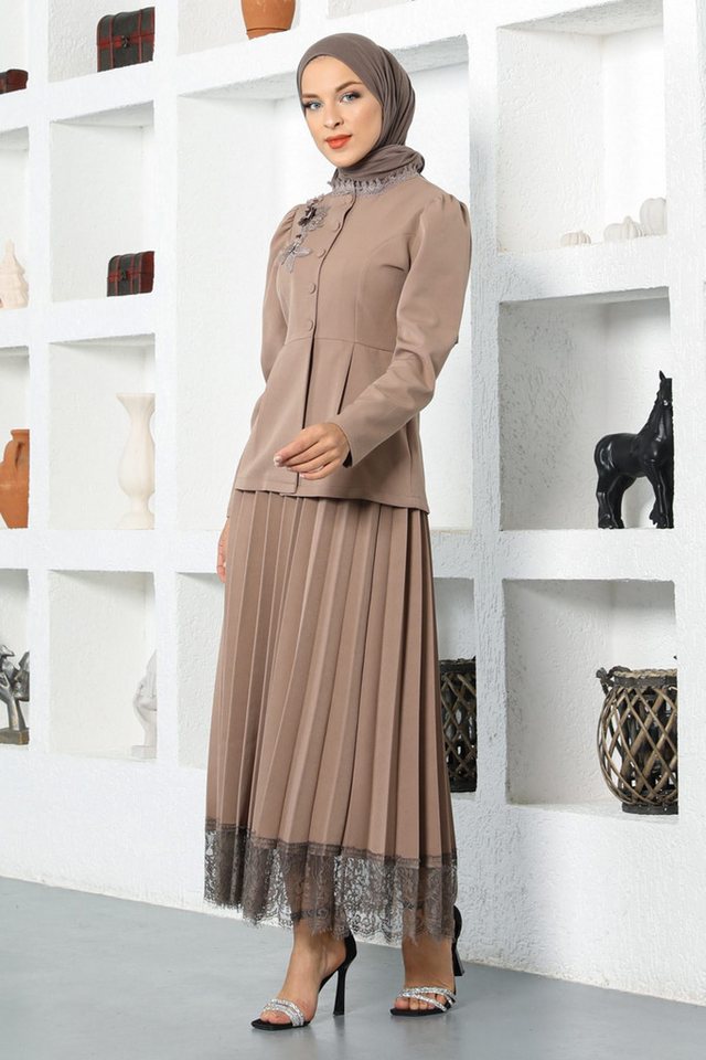 MODAMİHRAM Tunika Dantel-Detail Rock-Set von MODAMİHRAM