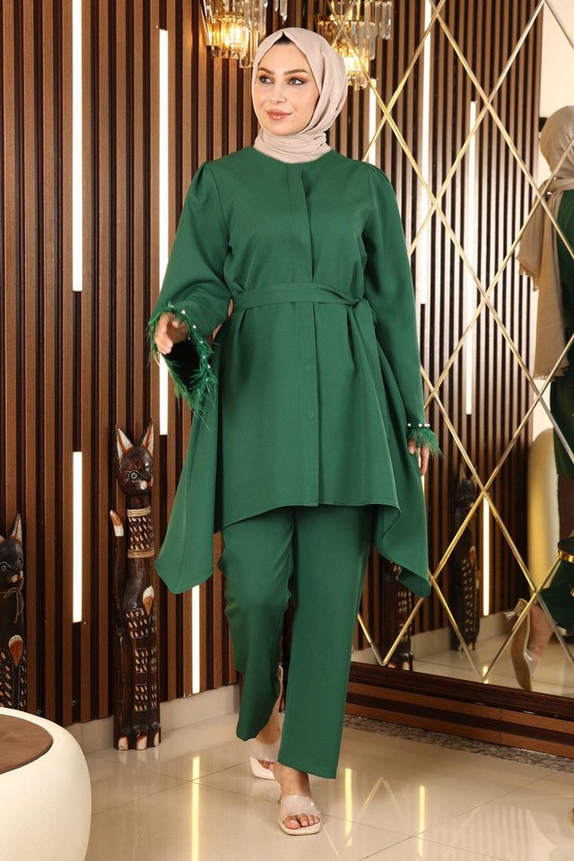 MODAMİHRAM Tunika ElbiseFur Detailliertes Anzug-Set von MODAMİHRAM