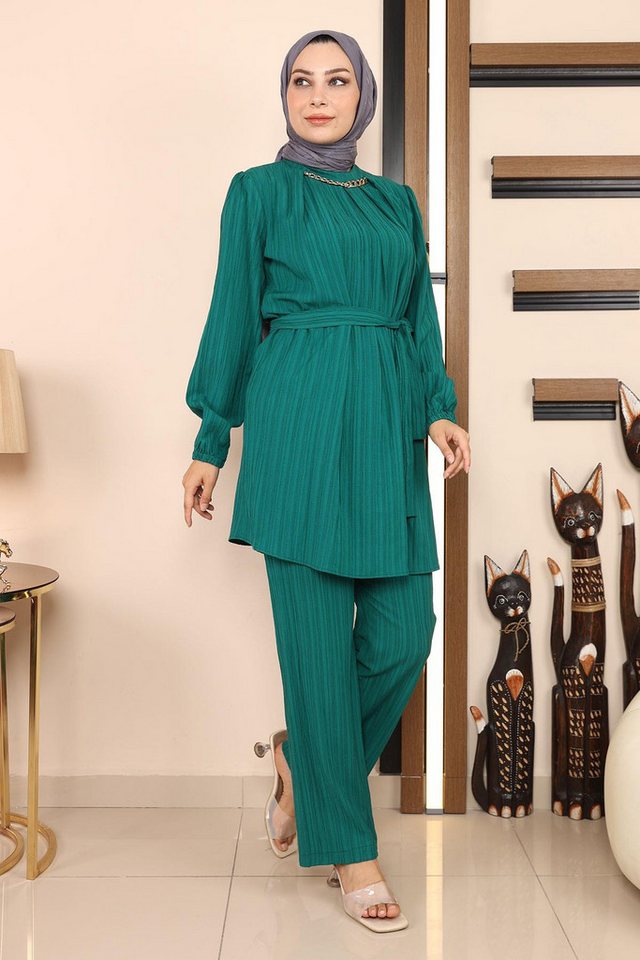 MODAMİHRAM Tunika Ketten Detail Anzug von MODAMİHRAM