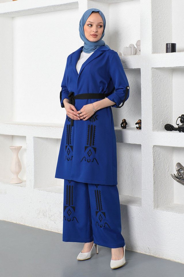 MODAMİHRAM Tunika KleidBesticktes Anzug-Set von MODAMİHRAM