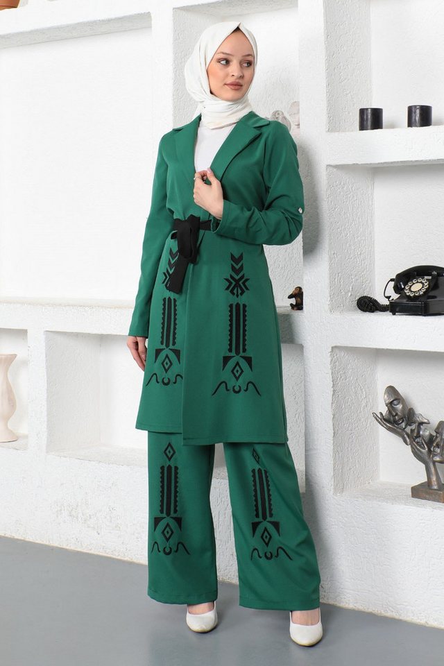 MODAMİHRAM Tunika KleidBesticktes Anzug-Set von MODAMİHRAM