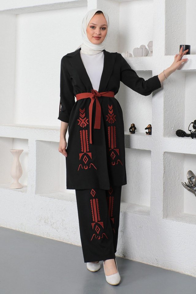 MODAMİHRAM Tunika KleidBesticktes Anzug-Set von MODAMİHRAM