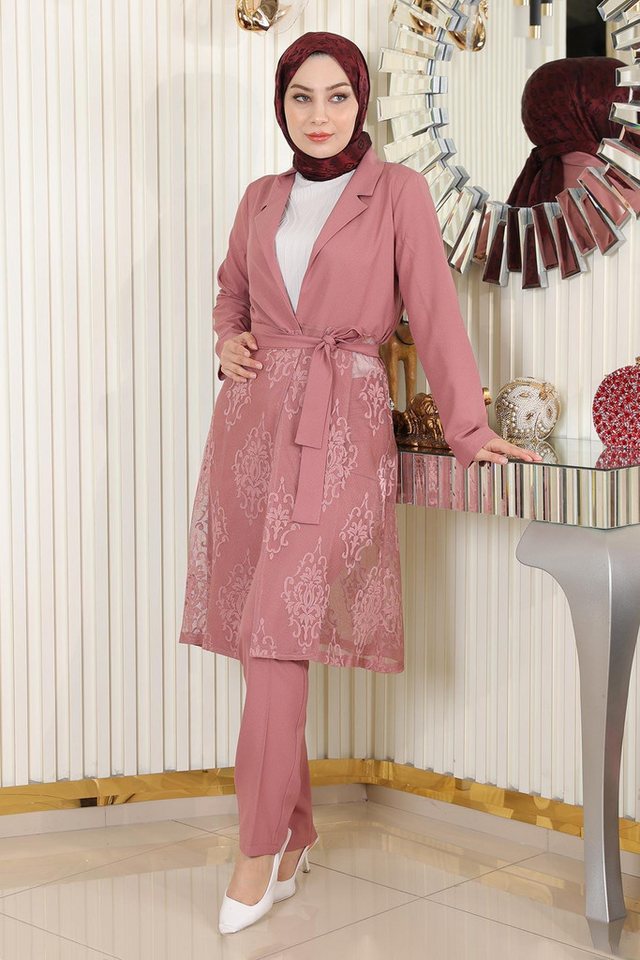 MODAMİHRAM Tunika KleidSpitzenanzug von MODAMİHRAM