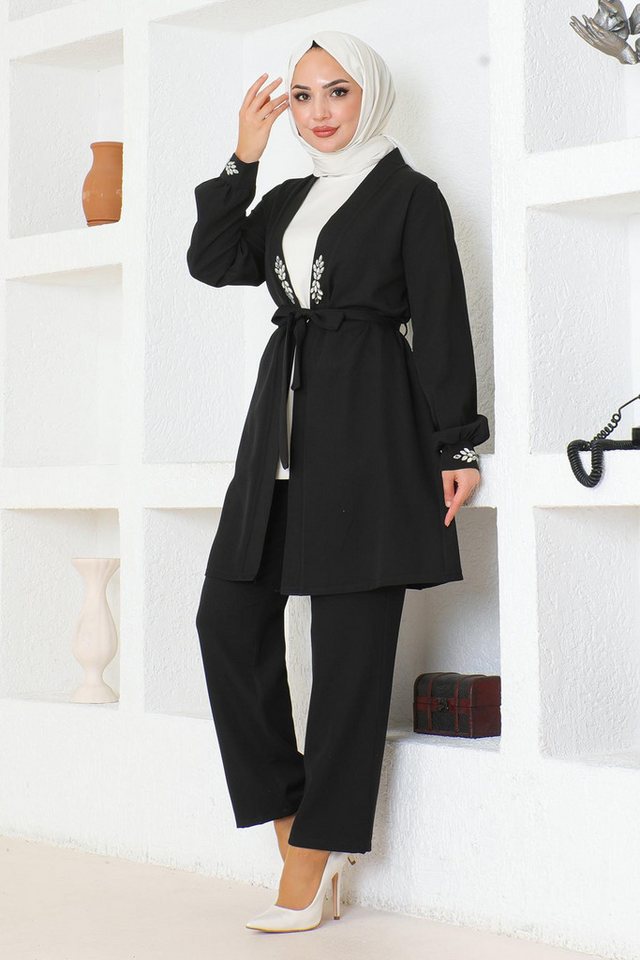 MODAMİHRAM Tunika KleidStein Detail Anzug von MODAMİHRAM