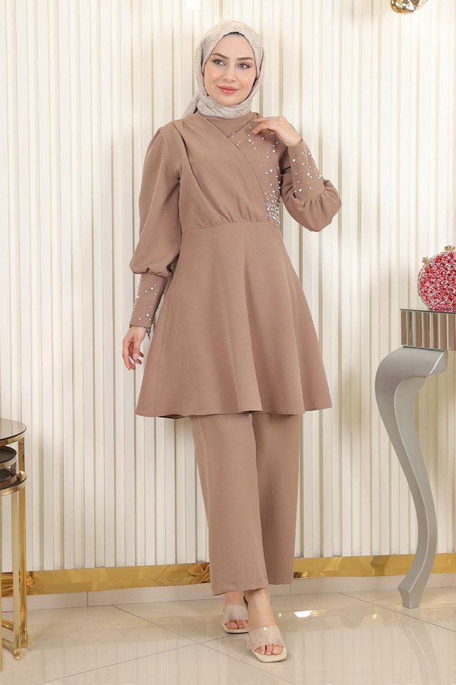 MODAMİHRAM Tunika Perlen Duo Set von MODAMİHRAM