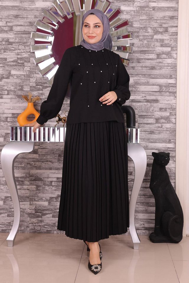 MODAMİHRAM Tunika Perlen & Stein Detail-Set von MODAMİHRAM