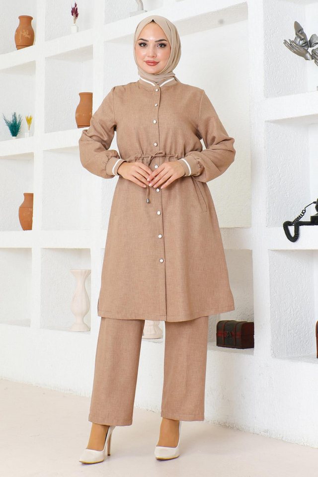 MODAMİHRAM Tunika Rüschen Spitzen Set von MODAMİHRAM