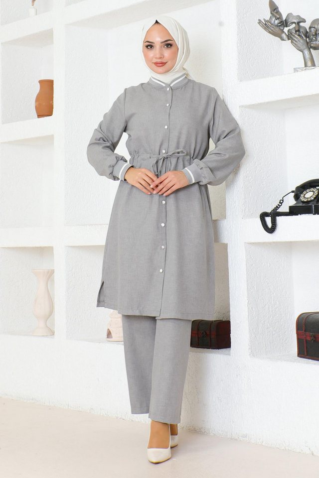 MODAMİHRAM Tunika Rüschen Spitzen Set von MODAMİHRAM