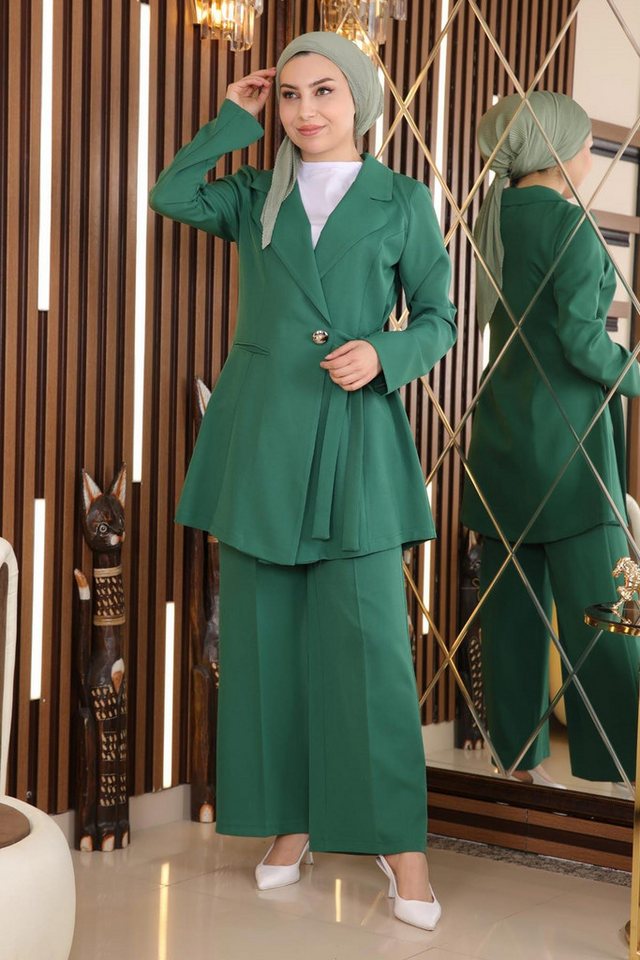 MODAMİHRAM Tunika Smaragd Detail-Set MSW19106-4 von MODAMİHRAM