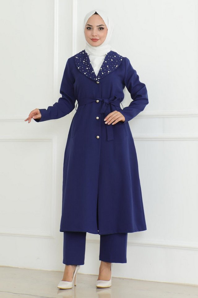 MODAMİHRAM Tunikakleid İnci Detail Set Smaragd 19216 von MODAMİHRAM