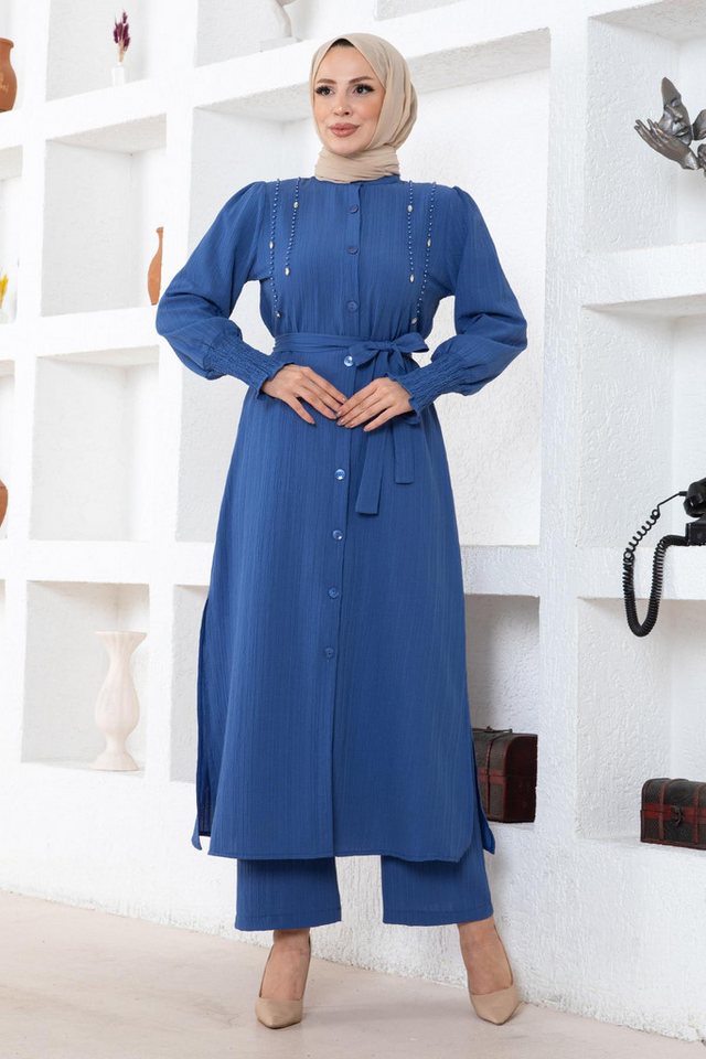 MODAMİHRAM Tunikakleid Inci Detail Set Vison 19360Inci Detail Set Vison 19360 von MODAMİHRAM