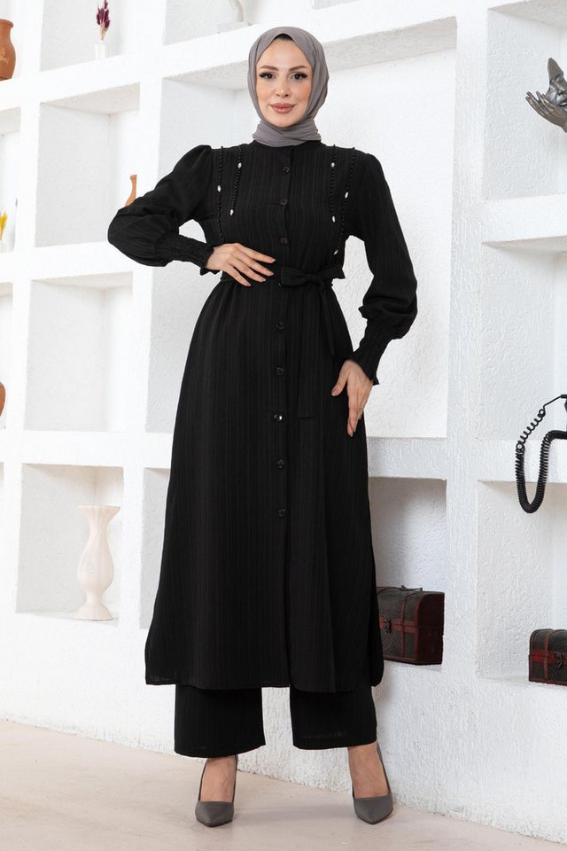 MODAMİHRAM Tunikakleid Inci Detail Set Vison 19360Inci Detail Set Vison 19360 von MODAMİHRAM