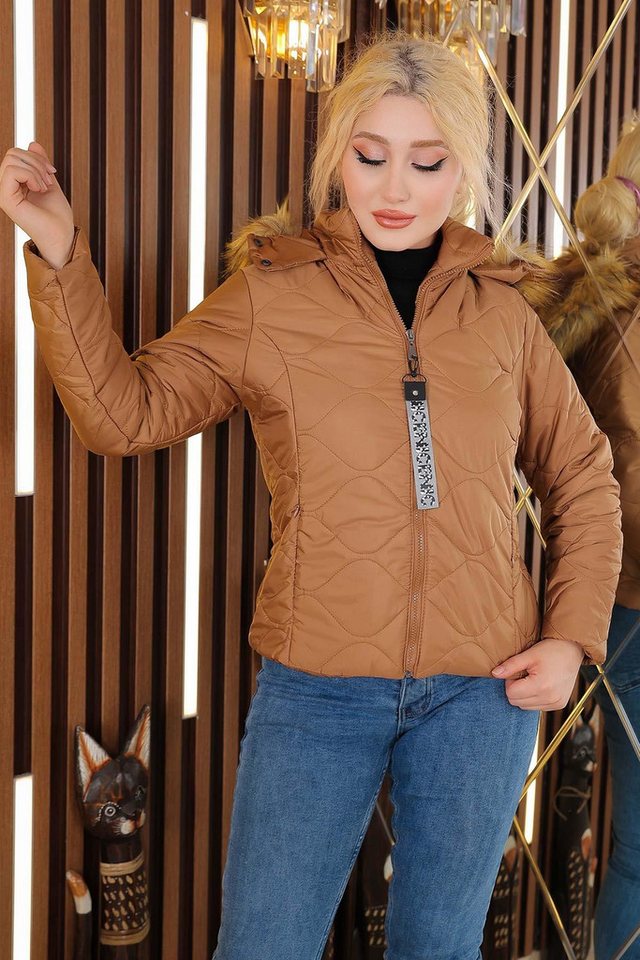 MODAMİHRAM Winterjacke Kurze gesteppte Pufferjacke von MODAMİHRAM