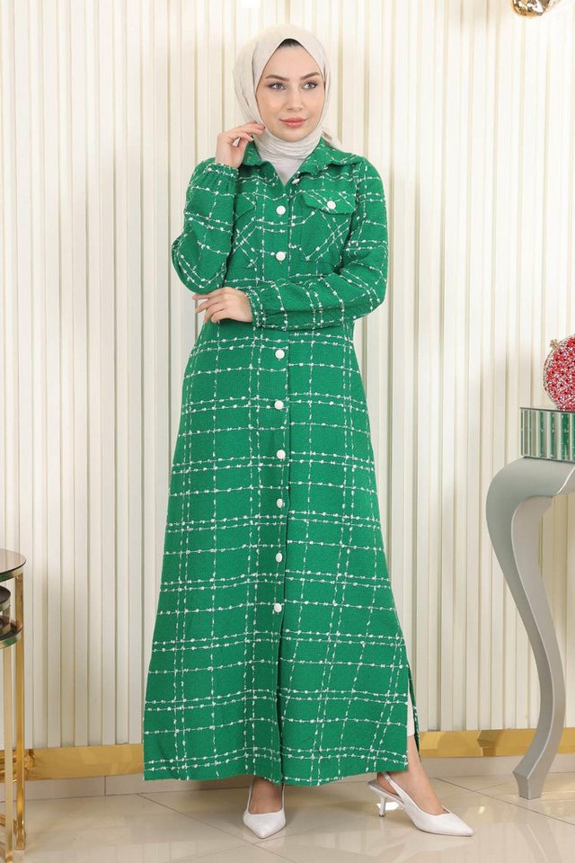 MODAMİHRAM Wintermantel Knopfleiste Mantel von MODAMİHRAM