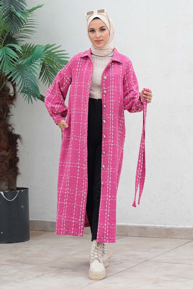 MODAMİHRAM Wintermantel Knopfleiste Mantel von MODAMİHRAM