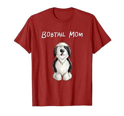 Bobtail Mom I Bobtail Mama I Hundemama Frauchen Geschenk T-Shirt von MODARTIS - Lustige Bobtail T-Shirts & Geschenke