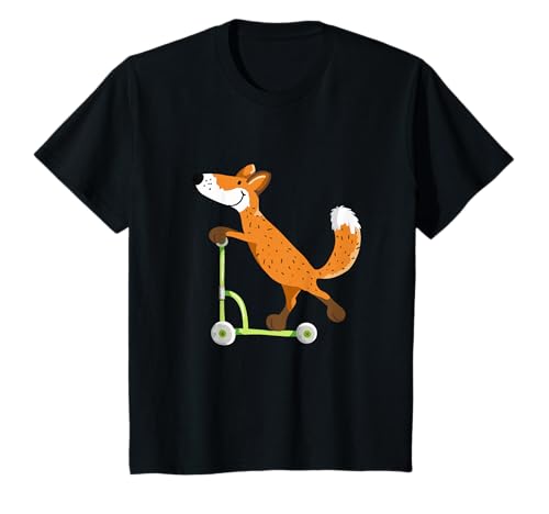 Kinder Fuchs Fährt Roller T Shirt I Fuchsmotiv T-Shirt I Tiermotiv T-Shirt Kinder Fuchs Fährt Roller T Shirt I Fuchsmotiv T-Shirt I Tiermotiv T-Shirt von MODARTIS - Lustige Fuchs T-Shirts & Geschenke
