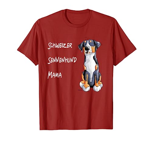 Schweizer Sennenhund Mama Tshirt Geschenk fürs Frauchen von MODARTIS Lustige Große Schweizer Sennenhunde