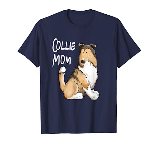 Collie Mama T Shirt Geschenk für Hunde Herrchen von MODARTIS Lustige Langhaar Collie T-Shirts