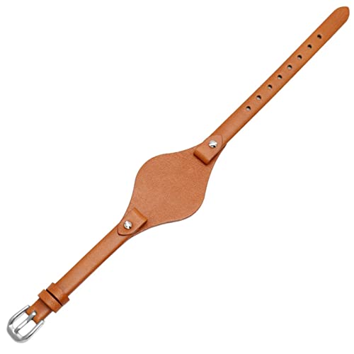 MODBAND Echte Leder -Uhrenbänder für Fossilien ES3077 ES2830 ES3262 ES3060 Stilvolle Frauen beobachten Gurte kleines Armband(Light Brown,8mm gold clasp) von MODBAND