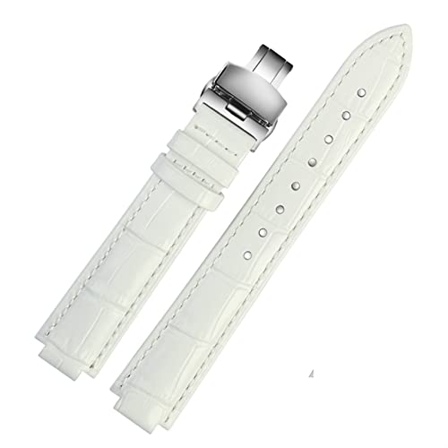 MODBAND Echtes Leder Uhrenband für Ballon Bleu Handgelenk Band Männer weibliches konvexes Lederband 14 * 8mm 18 * 11mm 20 * 12 mm Modearmband(17,18-11mm) von MODBAND