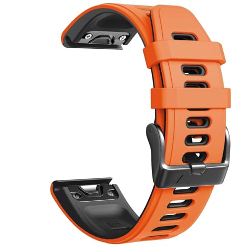 MODBAND Für Fenix ​​7S Uhrenarmband/Fenix ​​6S Uhrenarmband 20 mm Silikon-Uhrenarmbänder Ersatz für Fenix ​​5S/Fenix ​​6S Pro/Fenix ​​7S Pro Sports(Orange-Black) von MODBAND