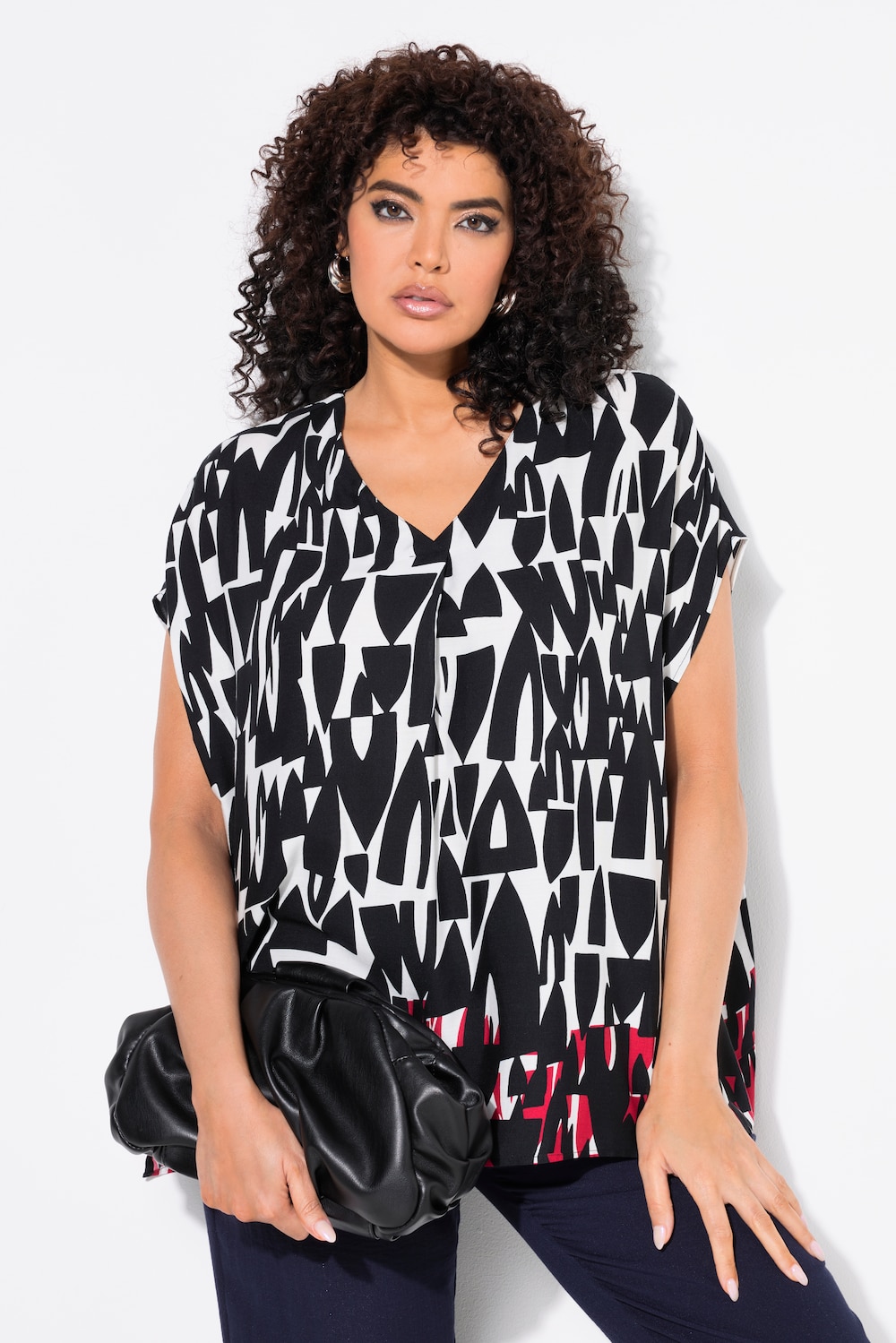 Große Größen Bluse, Damen, blau, Größe: 46/48, Viskose, Ulla Popken von MODERN VIEW