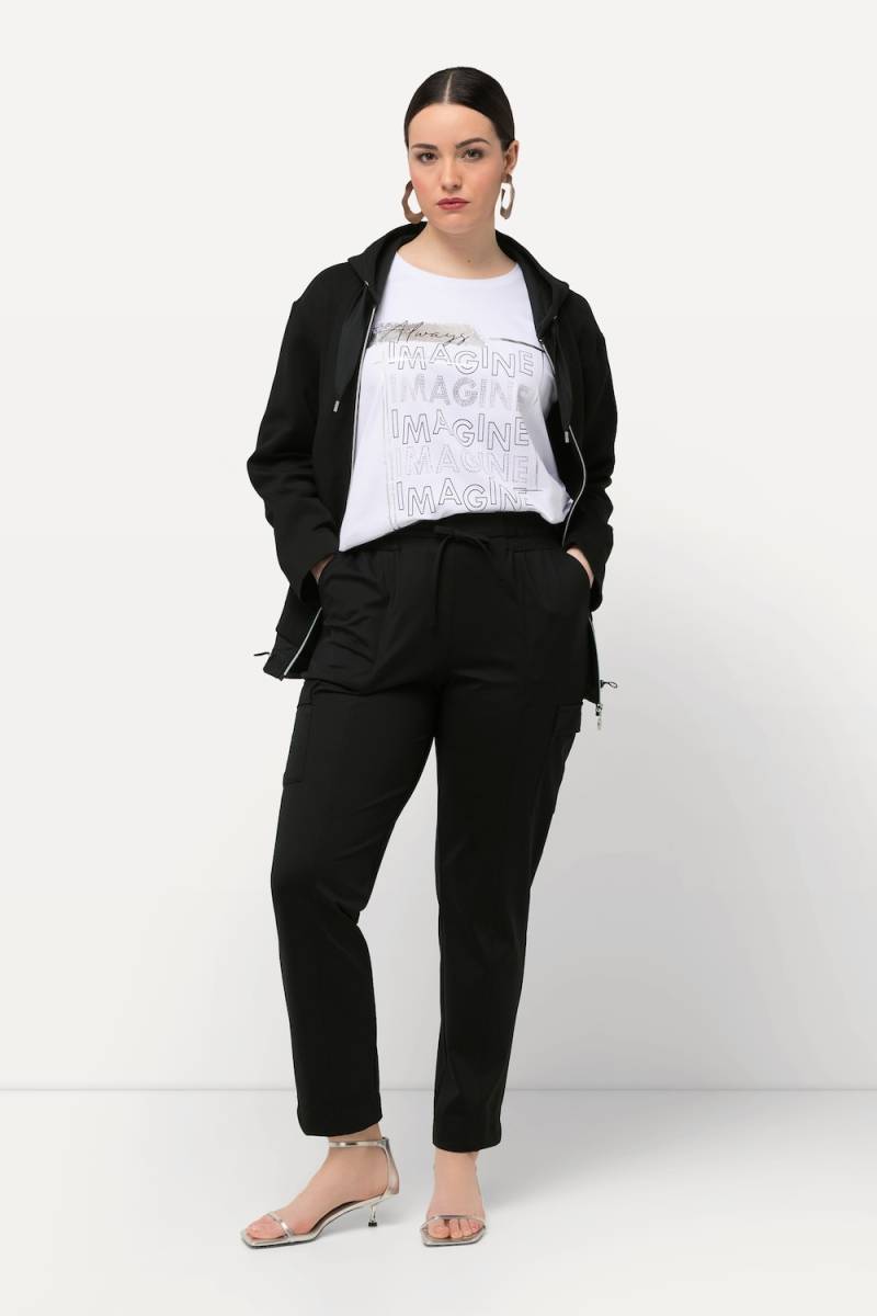 Große Größen Cargohose, Damen, schwarz, Größe: 56, Synthetische Fasern, Ulla Popken von MODERN VIEW