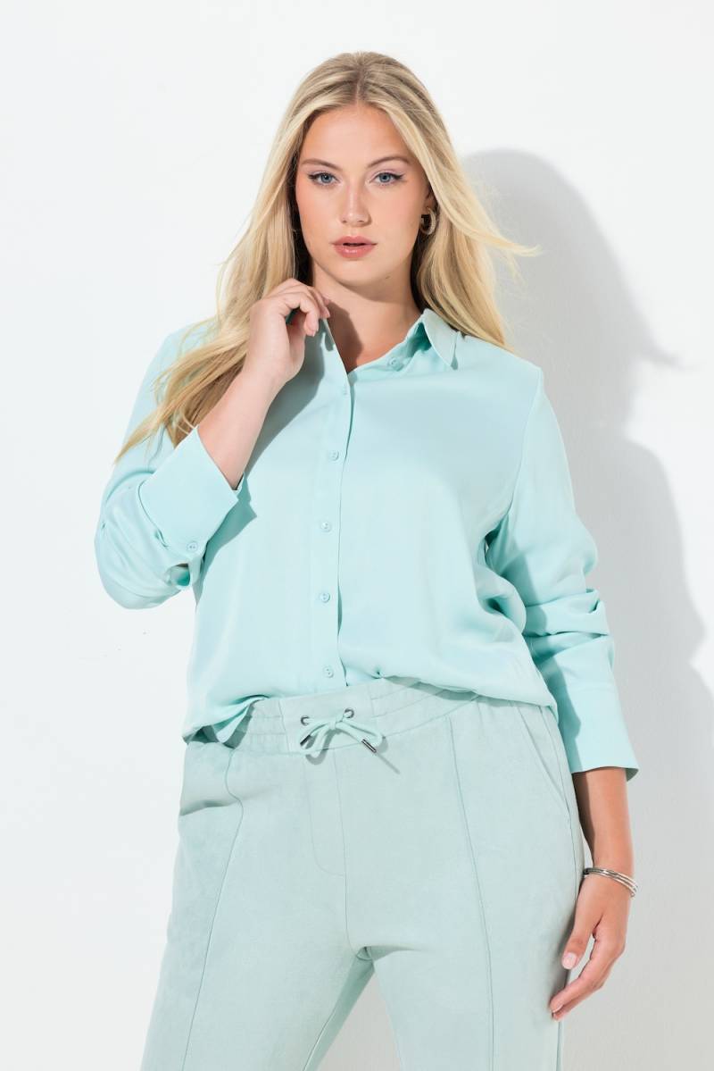 Große Größen Hemdbluse, Damen, türkis, Größe: 46/48, Viskose, Ulla Popken von MODERN VIEW