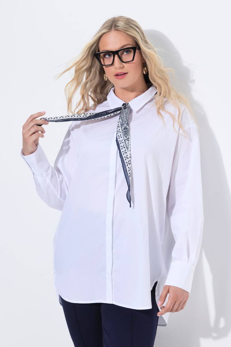 Große Größen Hemdbluse, Damen, weiß, Größe: 42/44, Baumwolle/Synthetische Fasern, Ulla Popken von MODERN VIEW