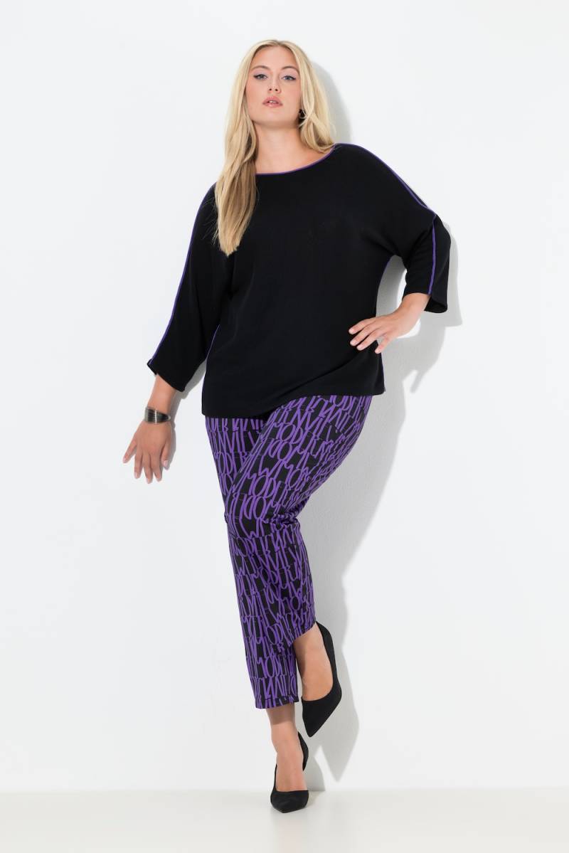 Große Größen Jerseyhose Sienna, Damen, lila, Größe: 62/64, Polyester/Elasthan, Ulla Popken von MODERN VIEW