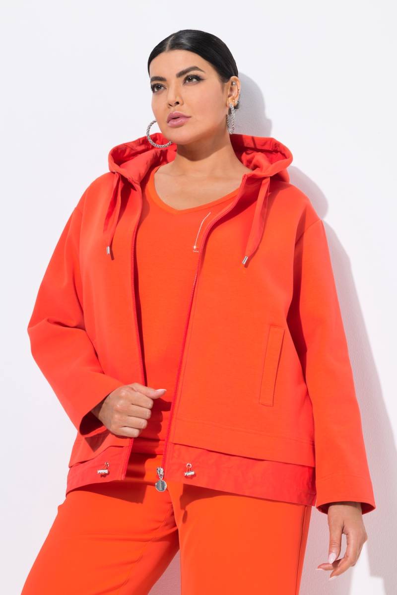 Große Größen Kapuzenjacke, Damen, rot, Größe: 58/60, Baumwolle/Polyester, Ulla Popken Große Größen Kapuzenjacke, Damen, rot, Größe: 58/60, Baumwolle/Polyester, Ulla Popken von MODERN VIEW