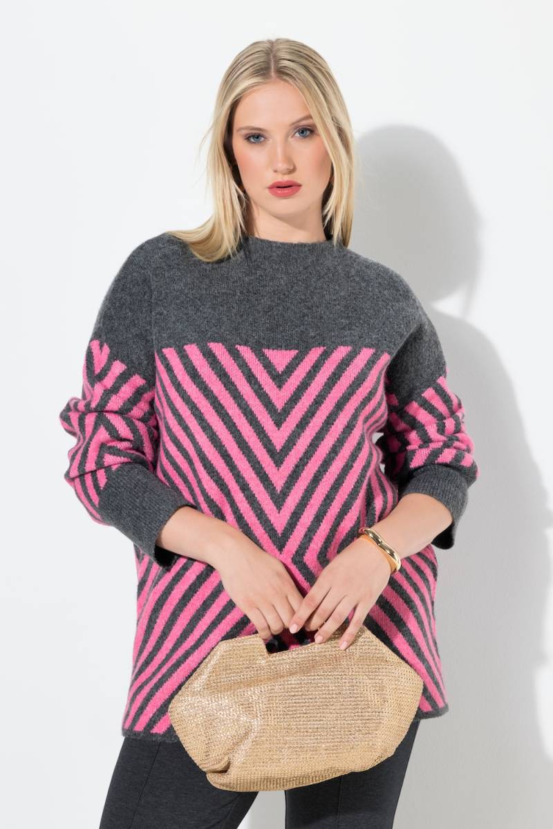 Große Größen Pullover, Damen, rosa, Größe: 46/48, Synthetische Fasern, Ulla Popken von MODERN VIEW