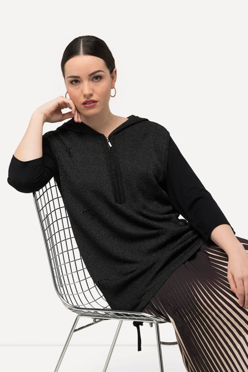 Große Größen Pullunder, Damen, schwarz, Größe: 58/60, Viskose/Synthetische Fasern, Ulla Popken von MODERN VIEW