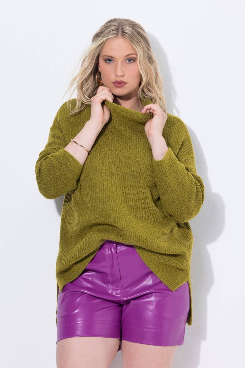Große Größen Rollkragen-Pullover, Damen, braun, Größe: 46/48, Synthetische Fasern/Polyester, Ulla Popken von MODERN VIEW