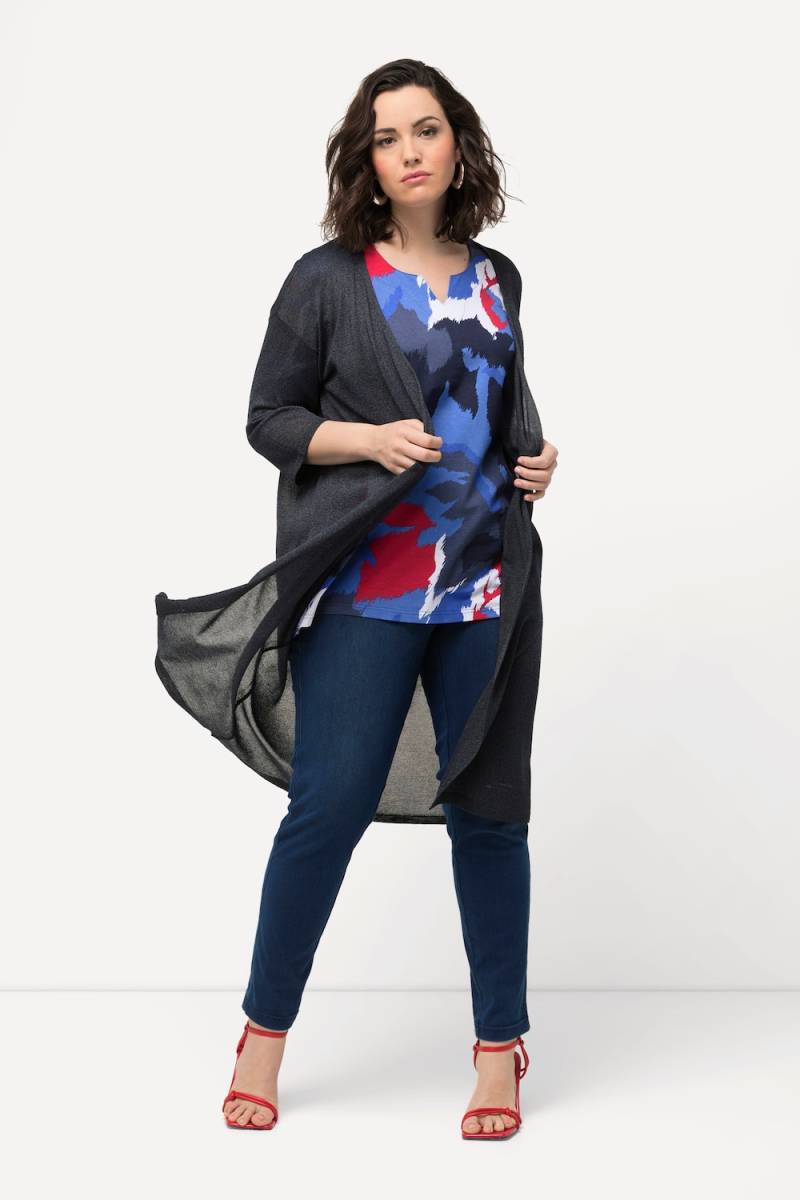 Große Größen Strickjacke, Damen, blau, Größe: 58/60, Viskose/Synthetische Fasern, Ulla Popken von MODERN VIEW