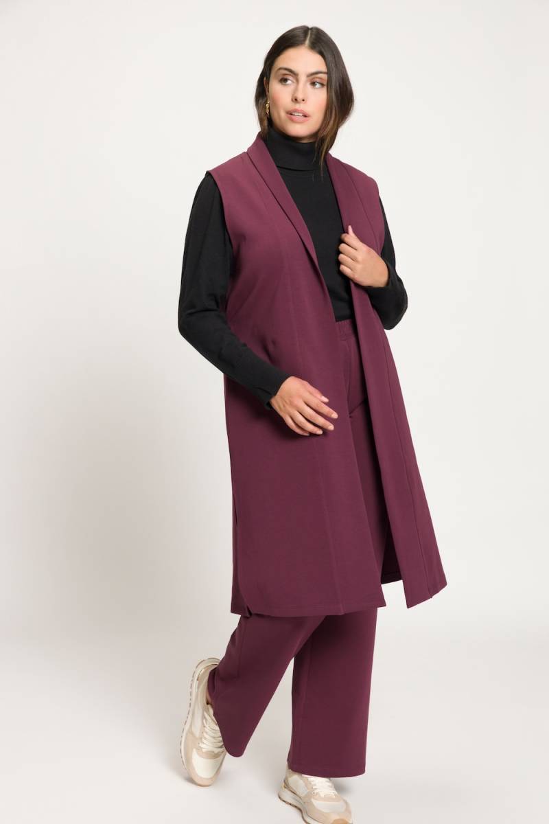 Große Größen Sweat-Weste, Damen, lila, Größe: 50/52, Baumwolle/Polyester, Ulla Popken von MODERN VIEW