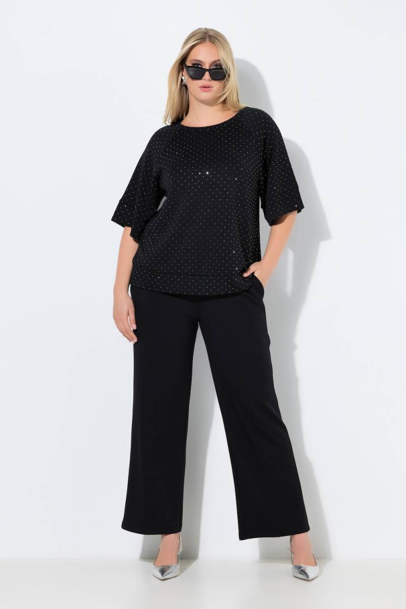 Große Größen Sweathose, Damen, schwarz, Größe: 54/56, Synthetische Fasern/Polyester, Ulla Popken von MODERN VIEW