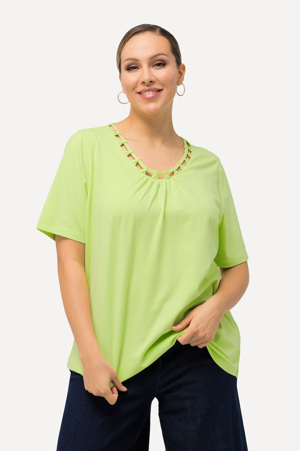 Große Größen T-Shirt, Damen, grün, Größe: 50/52, Baumwolle, Ulla Popken Große Größen T-Shirt, Damen, grün, Größe: 50/52, Baumwolle, Ulla Popken von MODERN VIEW