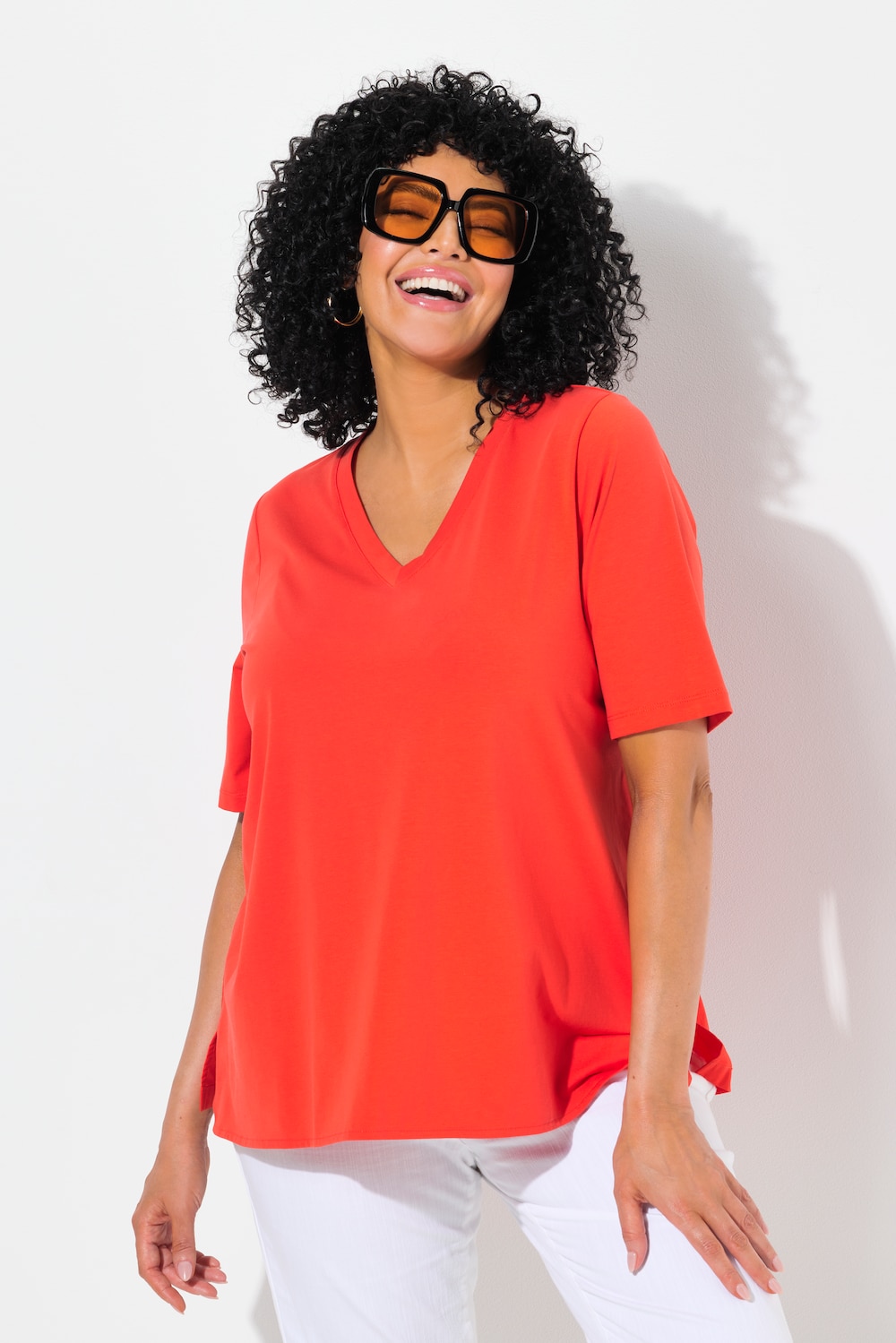 Große Größen T-Shirt, Damen, rot, Größe: 46/48, Ulla Popken Große Größen T-Shirt, Damen, rot, Größe: 46/48, Ulla Popken von MODERN VIEW