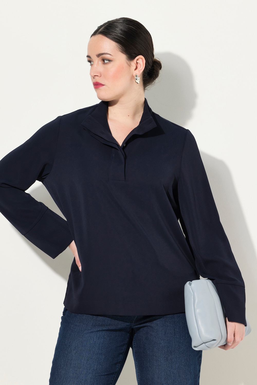 Große Größen Tunika, Damen, blau, Größe: 58/60, Polyester, Ulla Popken von MODERN VIEW