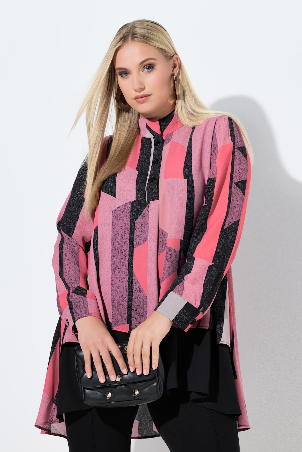 Große Größen Tunika, Damen, rosa, Größe: 54/56, Polyester, Ulla Popken von MODERN VIEW