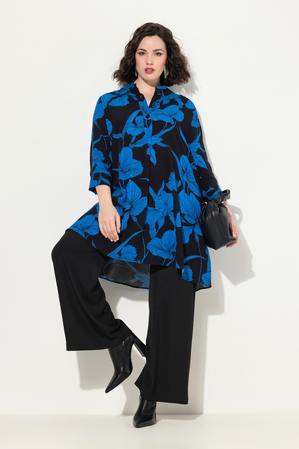 Große Größen Tunika, Damen, schwarz, Größe: 46/48, Viskose, Ulla Popken von MODERN VIEW