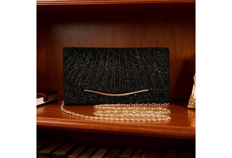 MODFU Abendtasche Funkelnde Handtasche Damen Kosmetik-Etui Crossbody (Kompakte Maße mit praktischem Kartenfach Abnehmbare 120-cm-Kette, 1-tlg., für Hand- Schulter- oder Crossbody-Trageweise), für Hochzeiten Partys Bankette und festliche Events von MODFU