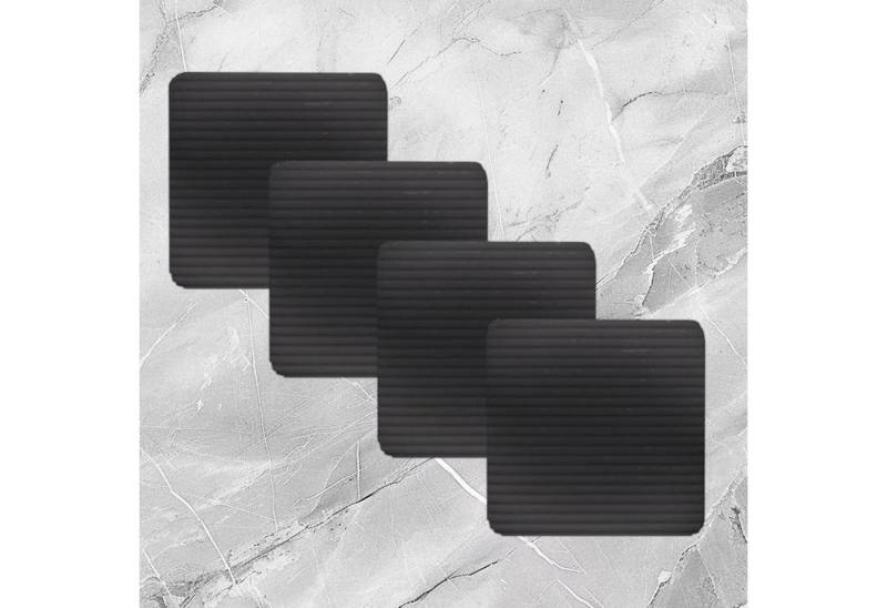 MODFU Antirutsch-Aufkleber Anti-Rutsch Teppich Aufkleber Set Rutschfeste Teppichfixierer, B: 10 cm, L: 10 cm, 4er Set Teppich Greifer zuschneidbar mit Vakuum-Adsorption, 4-tlg., für Kinderzimmer Wohnzimmer Schlafzimmer Büros Boden usw, Universal Teppichstopper Rutsch Stop Teppich Unterlage Antirutschmatte von MODFU