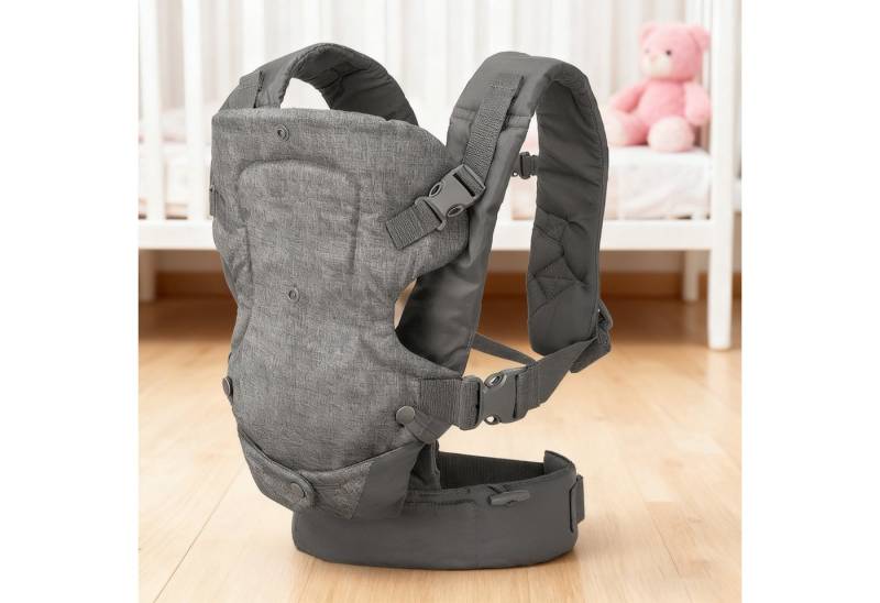 MODFU Bauchtrage Ergonomische Kindertrage multifunktional Tragehilfe (Ergonomisch Mit Hüftsitz, 1-tlg., Vier Tragepositionen für Neugeborene bis Kleinkinder), Tragehilfe für Neugeborene und Kleinkinder (3–36 Monate) von MODFU