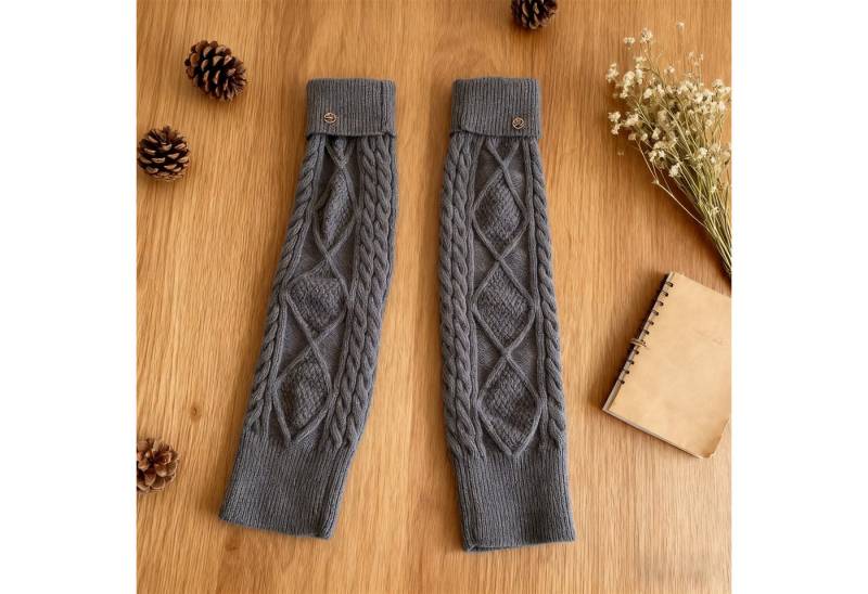 MODFU Beinstulpen Damen Beinschützer elastische Strickstulpen Beinwärmer (Passt zu Röcken Kleidern Stiefeln Sneakers und Casual-Outfits, 1-St., Einheitsgröße mit hoher Dehnbarkeit für viele Wadenformen geeignet) Vielseitig für Alltag, Freizeit Arbeit und besondere Aktivitäten von MODFU