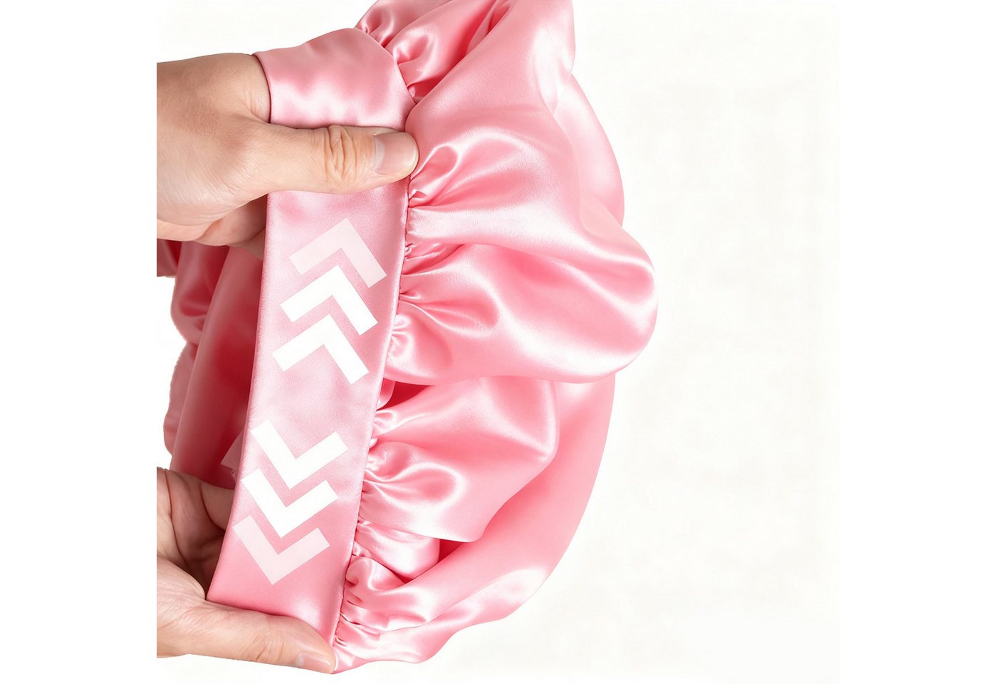 MODFU Duschhaube Satin Nachtmütze Haarhaube Haar-Schutzhaube Schlafhaube (mit extra langem elastischem Band für sicheren Halt, 1 St), für Schlaf Sport Pflege und Alltagssituationen geeignet von MODFU