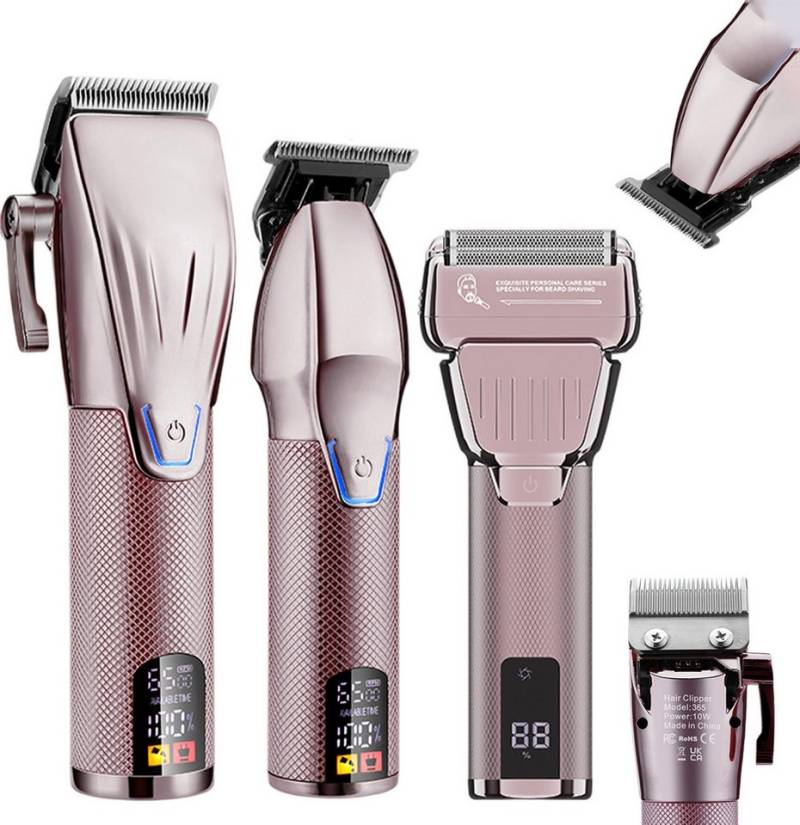 MODFU Haarschneider Profi Haarschneidemaschine Set Haartrimmer, mit Edelstahlklingen, 360° Doppelgitter Rasierer 3 Motorstufen, Akku Laufzeit bis 150 Minuten, für Herren Damen von MODFU