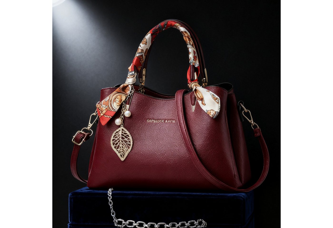 MODFU Henkeltasche Handtasche Umhängetasche Tragetasche Aktentasche Tasche Damen (abnehmbarer Schulterriemen vielseitig tragbar Alltags Business-Tasche, 1-tlg., 3 Hauptfächer Reißverschluss- und Handyfach), Vielseitig für Alltag Partys Geschäftstermine und stilvolles Geschenk von MODFU